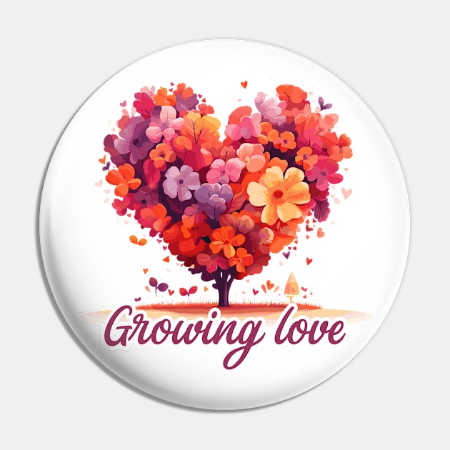 Growing love Pin by JessCrafts