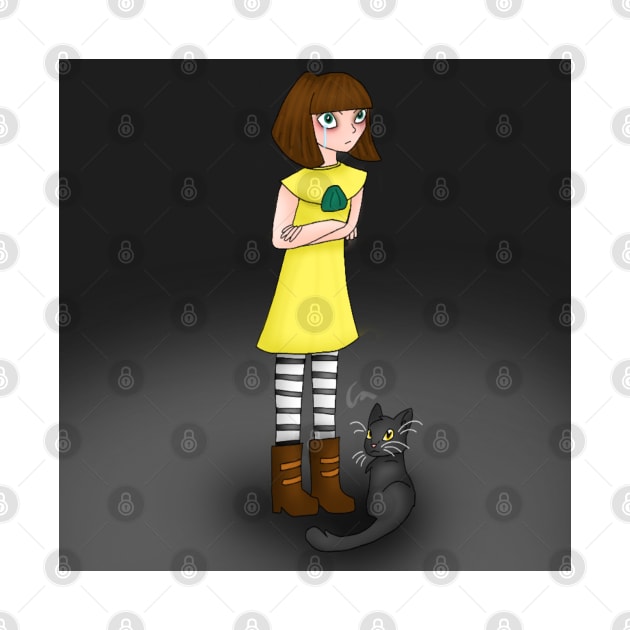 Fran Bow and Mr. Midnight by ceolsonart