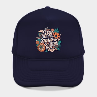 Stop Bullying Stand Up And Speak Out Anti-Bullying Unity Hat