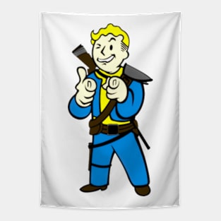 Vault Boy Retro Hero Tapestry