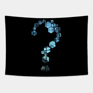 hexagon question mark nature Tapestry