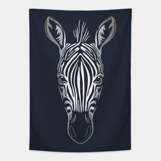 African Zebra Face Tapestry