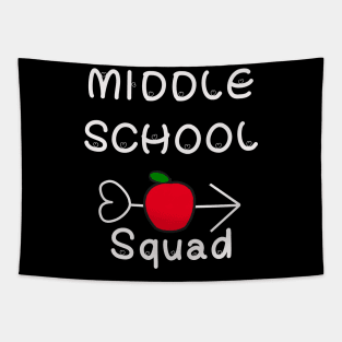 middle school squad apple arrow Tapestry