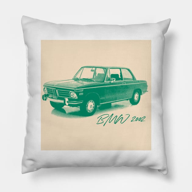 BMW 02 Series / 2002 ---- Classic Car Design Pillow by unknown_pleasures