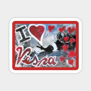 l love Vespa - 1 Magnet