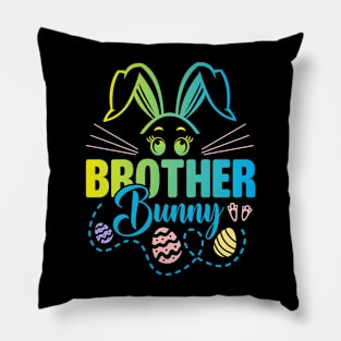 Brother Bunny Easter Bunny Egg Hunting Happy Easter Day Pillow