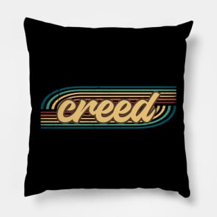 creed retro stripes Pillow