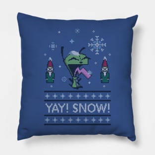 Yay! Snow! Pillow