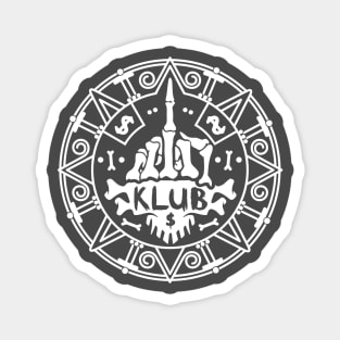 Klub Medallion White Magnet