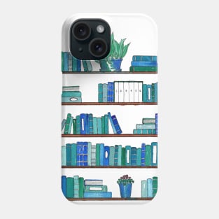 Green Bookcase Phone Case