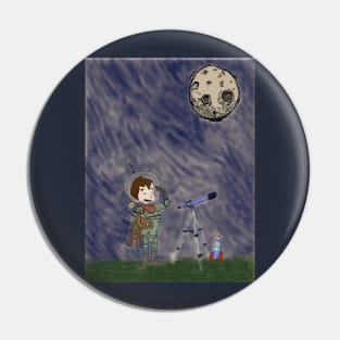 Space boy Pin