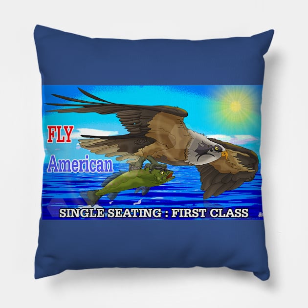 Fly American Pillow by lytebound