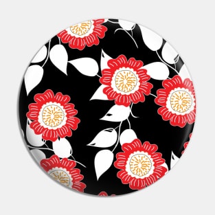 bright, decorative red flowers Pin