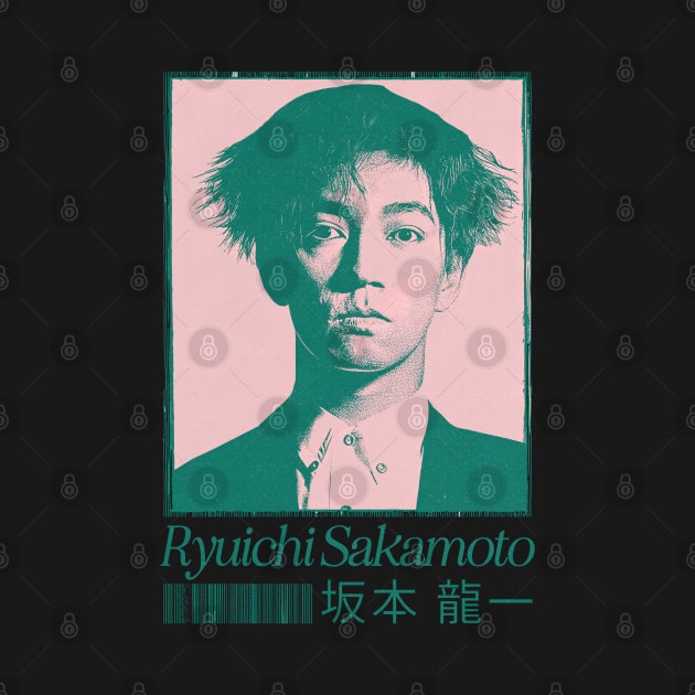 Ryuichi Sakamoto ---- Original Fan Art Design by unknown_pleasures