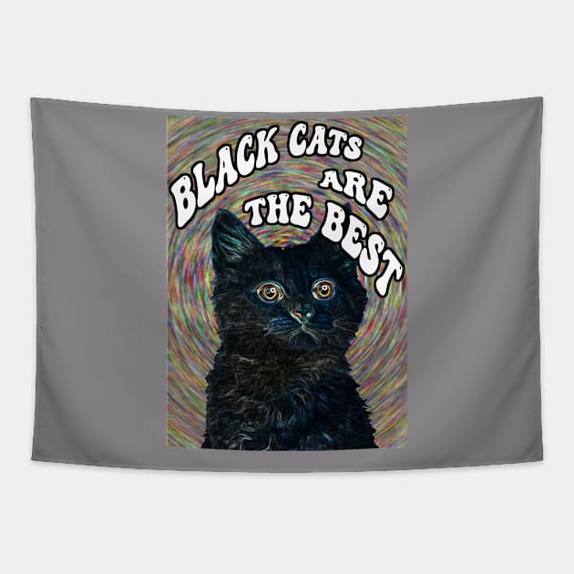 Black cats are the best Tapestry by AdoreedArtist