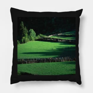 Green landscape Pillow