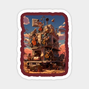 SteamPunk Traveling Band Magnet