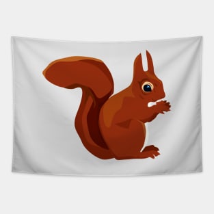 Nibbling Squirrel Tapestry