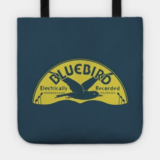 Bluebird label worn Tote