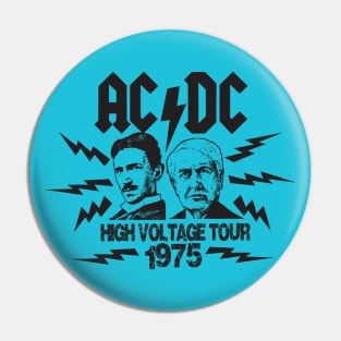 AC DC High Voltage Tour 1975 Pin