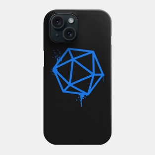 D20 Dice Royal Blue Tabletop RPG Gaming Phone Case