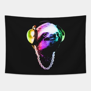 Sloth (Rainbow B-Boy Style) Tapestry