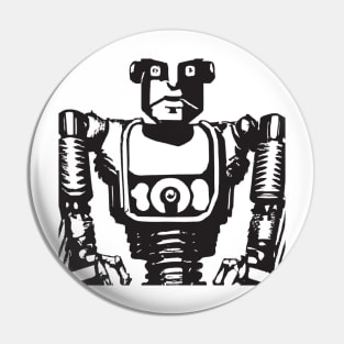 Retro Robot T-Shirt 1: A Blast From the Past With Future Flair Pin