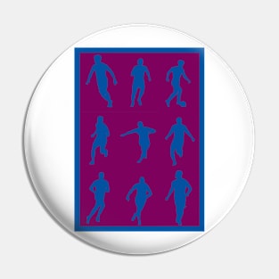 aston villa football club Claret and Blue print poster Pin