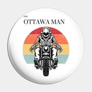 vintage sunset motorcycle ottawa man design Pin