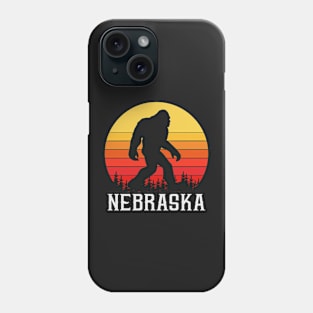 Nebraska Bigfoot, Nebraska Sasquatch Creature, Cryptid Sunset Phone Case