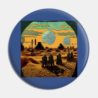 Starry Night in Mos Eisley Tatooine Pin