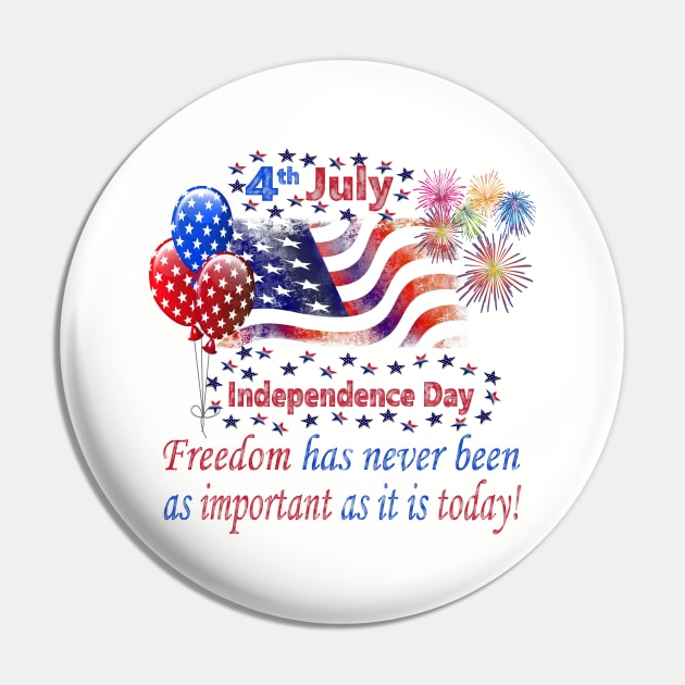 Independence Day Pin by Lin-Eve