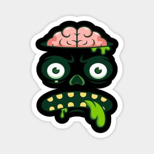 Monster Face Halloween Matching Costume Zombie Men Women Kid Magnet