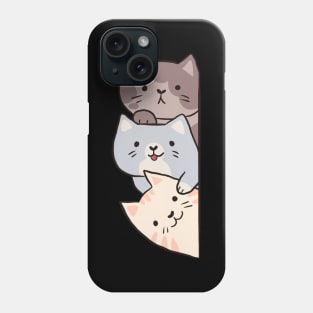 Cute three cats stack Phone Case