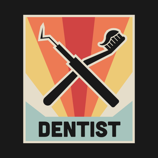 The Vintage Dentist – Dental Picks Icon by MeatMan