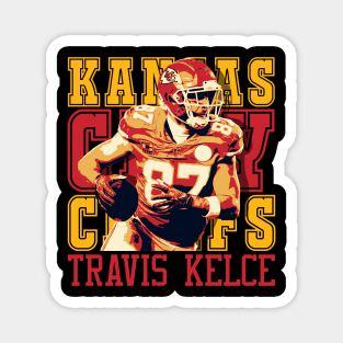 Travis Kelce Pop Art Graphic Magnet