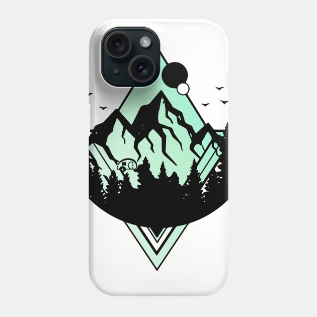 nomad earth shirt green Phone Case by nomadearthdesign