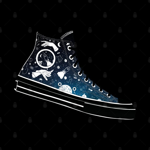 Space Converse Illustration blue by MickeyEdwards