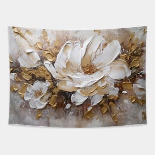 3D flowers - creamy and textured painting 2 Tapestry