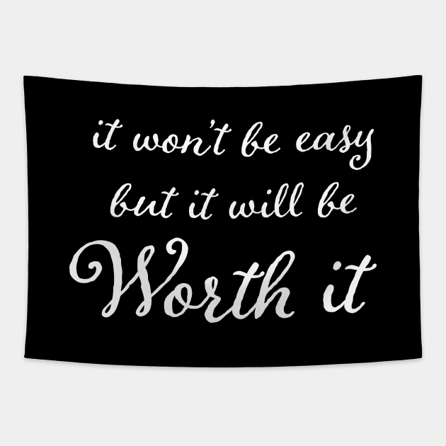 Worth It Tapestry by PeaceLoveandWeightLoss