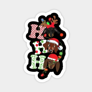 Ho Ho Ho Dachshund Magnet