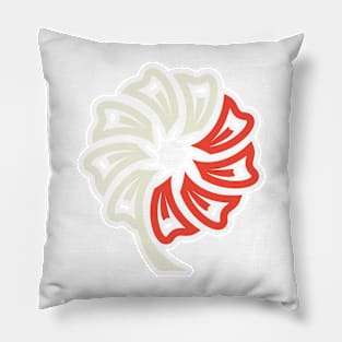 Tooth Flower circle pattern for Dental logo design. Dental care logo design. Pillow