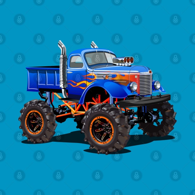 Cartoon monster truck by Mechanik