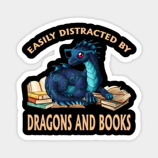 Dragons And Books Magnet