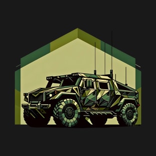 Tactical Geometric Rover | Armored Vehicle Tee T-Shirt