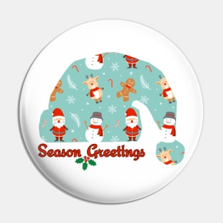 Season Greetings Pin