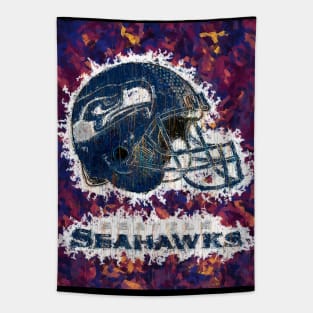 seahawks abstract Tapestry
