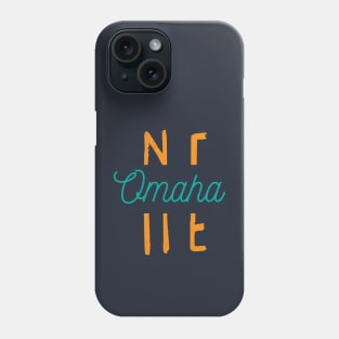 Omaha Nebraska City Typography Phone Case