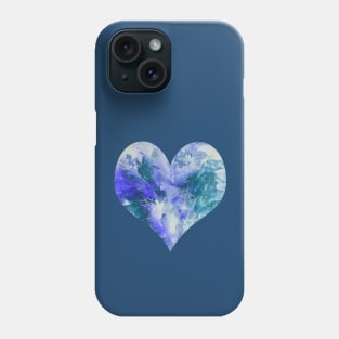 Splash Heart in Purple and Teal Phone Case