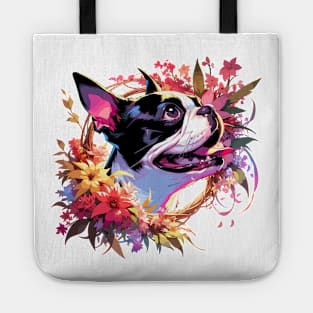 Boston Terrier Joyful Mothers Day Dog Mom Gift Tote